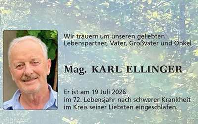 Karl Ellinger verstorben