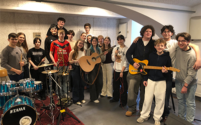 Rockband Klassenabend